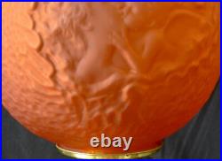 CUPID AND PSYCHE Fostoria Very Rare Antique Oil Lamp ca 1900 Gorgeous
