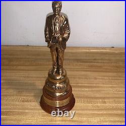 Carl Benz Mercedes Founder Brass Plated Heavy Statue Very Nice Rare Display Item