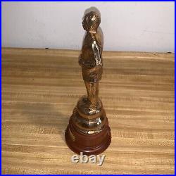 Carl Benz Mercedes Founder Brass Plated Heavy Statue Very Nice Rare Display Item