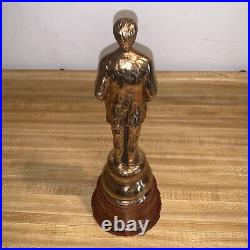 Carl Benz Mercedes Founder Brass Plated Heavy Statue Very Nice Rare Display Item