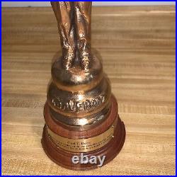 Carl Benz Mercedes Founder Brass Plated Heavy Statue Very Nice Rare Display Item