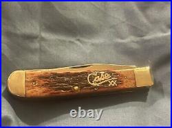 Case 6254 Xx Knife Jigged Bone Limited Edition Brass Lettering. (Very Rare!)