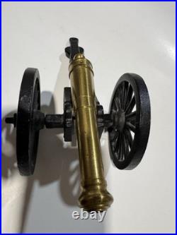 Cast Iron Brass Civil War Revolution Canon. Made 8/120. Very Rare. Made In USA
