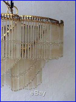 Chandelier-Renovation Project, Spares-Art Deco, Crystal/Glass -Very Rare 48cm