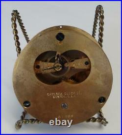 Chelsea Clock Brass Circa 1909 Very Rare 3 Dial, 3-1/2 Case
