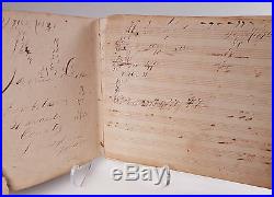 Civil War Era American Music Manuscript Brass Band Part Book Very Rare