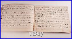 Civil War Era American Music Manuscript Brass Band Part Book Very Rare