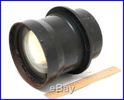 Clave Paris 400mm f/2.5 Nocton very big rare brass lens Yellow coated 1945 Y