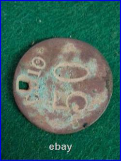 Clio Plantation 50 Cent Token Livingston Parish Louisiana La. Very Rare