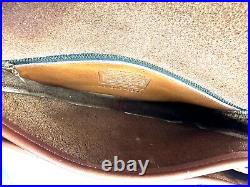 Coach 9850 Compartment Mahogany Leather Shoulder Bag Stamped Irregular Very Rare