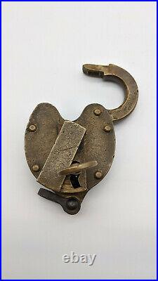 Colorado & South Eastern Brass Cast Railroad Lock Very Rare Only A Few Known