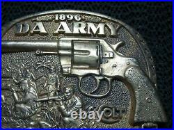 Colt Da Army Double Action Revolver Brass Belt Buckle! Vintage! Very Rare! Adm