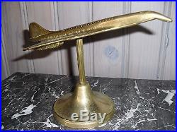 Concorde Plane Aircraft! Very Rare Vintage Brass Model