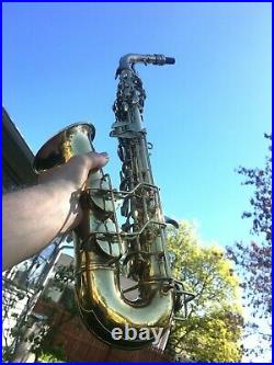 Conn Very Early 1936 Alto 6m Std'd M Neck Saxophone 271260a Nice Sax Rare Model