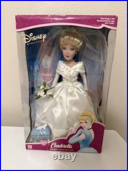 Disney Doll Princess Cinderella Bride Porcelain Brass Key Very Rare NIB Vintage