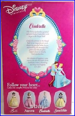 Disney Doll Princess Cinderella Bride Porcelain Brass Key Very Rare NIB Vintage