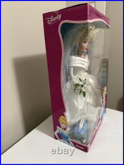 Disney Doll Princess Cinderella Bride Porcelain Brass Key Very Rare NIB Vintage