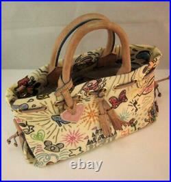 Dooney & Bourke Handbag Purse Disney Mickey Mouse Satchel Tassel Tote, Very Rare