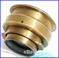 @ E. Rau Wetzlar 2.9/4.7cm Astro-Astan Brass lens Screw-Mount 32mm VERY RARE