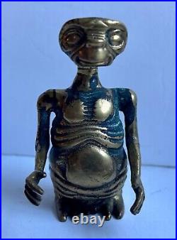 E. T. Extraterrestrial Very Rare Unmarked Figure Figurine 4.25 Tall