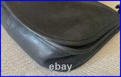 EUC VTG Coach Very Rare 747-4532 Made in New York Black Hippie Medium Saddle Bag