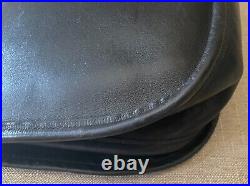 EUC VTG Coach Very Rare 747-4532 Made in New York Black Hippie Medium Saddle Bag