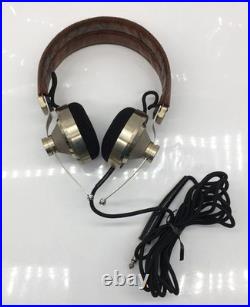 EXC++ Pioneer SE-L40 Vintage Stereo Headphones Brass & Leather Tested Very Rare