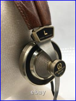 EXC++ Pioneer SE-L40 Vintage Stereo Headphones Brass & Leather Tested Very Rare