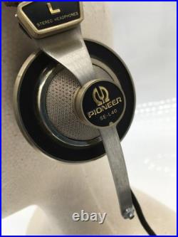 EXC++ Pioneer SE-L40 Vintage Stereo Headphones Brass & Leather Tested Very Rare