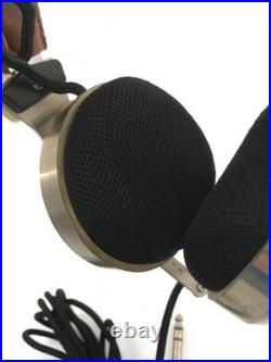 EXC++ Pioneer SE-L40 Vintage Stereo Headphones Brass & Leather Tested Very Rare