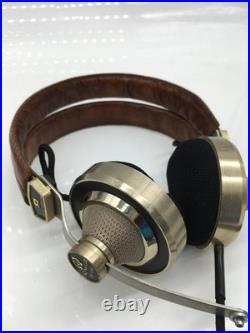 EXC++ Pioneer SE-L40 Vintage Stereo Headphones Brass & Leather Tested Very Rare