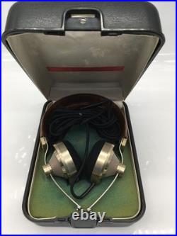 EXC++ Pioneer SE-L40 Vintage Stereo Headphones Brass & Leather Tested Very Rare