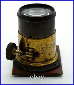 EXC VERY RARE FAST F2.8 DALLMEYER PETZVAL TYPE UNIQUE BRASS LENS COVERS 4x5