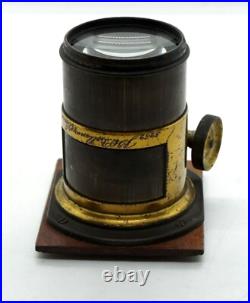 EXC VERY RARE FAST F2.8 DALLMEYER PETZVAL TYPE UNIQUE BRASS LENS COVERS 4x5