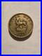 EXTREMELY-RARE-Royal-Mint-Double-Sovereign-Brass-Coin-Weight-1823-Very-Good-01-vv