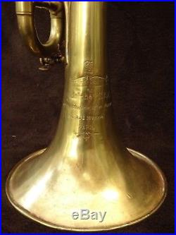 EXTREMLY RARE ADOLPHE SAX Bb TRUMPET ABOUT 1914 VERY NICE SOUND