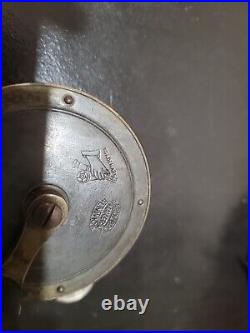 Early C. 1880 Brass crank handle Hardy Bros winch Reel 140 yrs old 3 VERY RARE