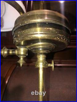 Early Downer Mineral Oil Student Lamp. Made By Carleton. Very Rare