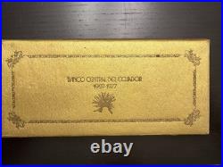 Ecuador 1977 Paris Mint Brass Proof Pattern Set In Original Box Very Rare