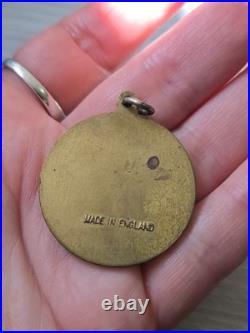 Egyptian Serpent Ankh Medallion Brass Made In England Very Rare