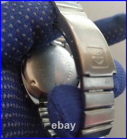 Elektronika 1 watch, red glass, very rare small model, vintage USSR