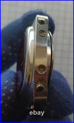 Elektronika 1 watch, red glass, very rare small model, vintage USSR