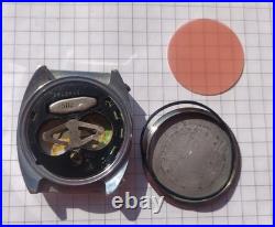 Elektronika 1 watch, red glass, very rare small model, vintage USSR