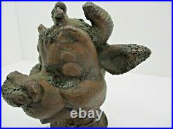 Elsie the Cow or Elmer the Bull Brass Bank Rubber Toy Mold Very Rare Item
