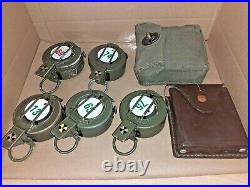 Ex MOD /\ Stanley G150 Brass Prismatic Marching Compass Mils and Degrees