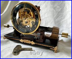 Exciting german mantel clock with a very! Rare pendulum