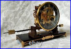 Exciting german mantel clock with a very! Rare pendulum