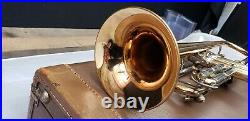 F. E. Olds Recording Trumpet Gold Brass Bell in very good condition rare find