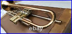 F. E. Olds Recording Trumpet Gold Brass Bell in very good condition rare find