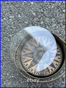 F. W. Lincoln Boston Nautical Compass Maritime Antique VERY RARE